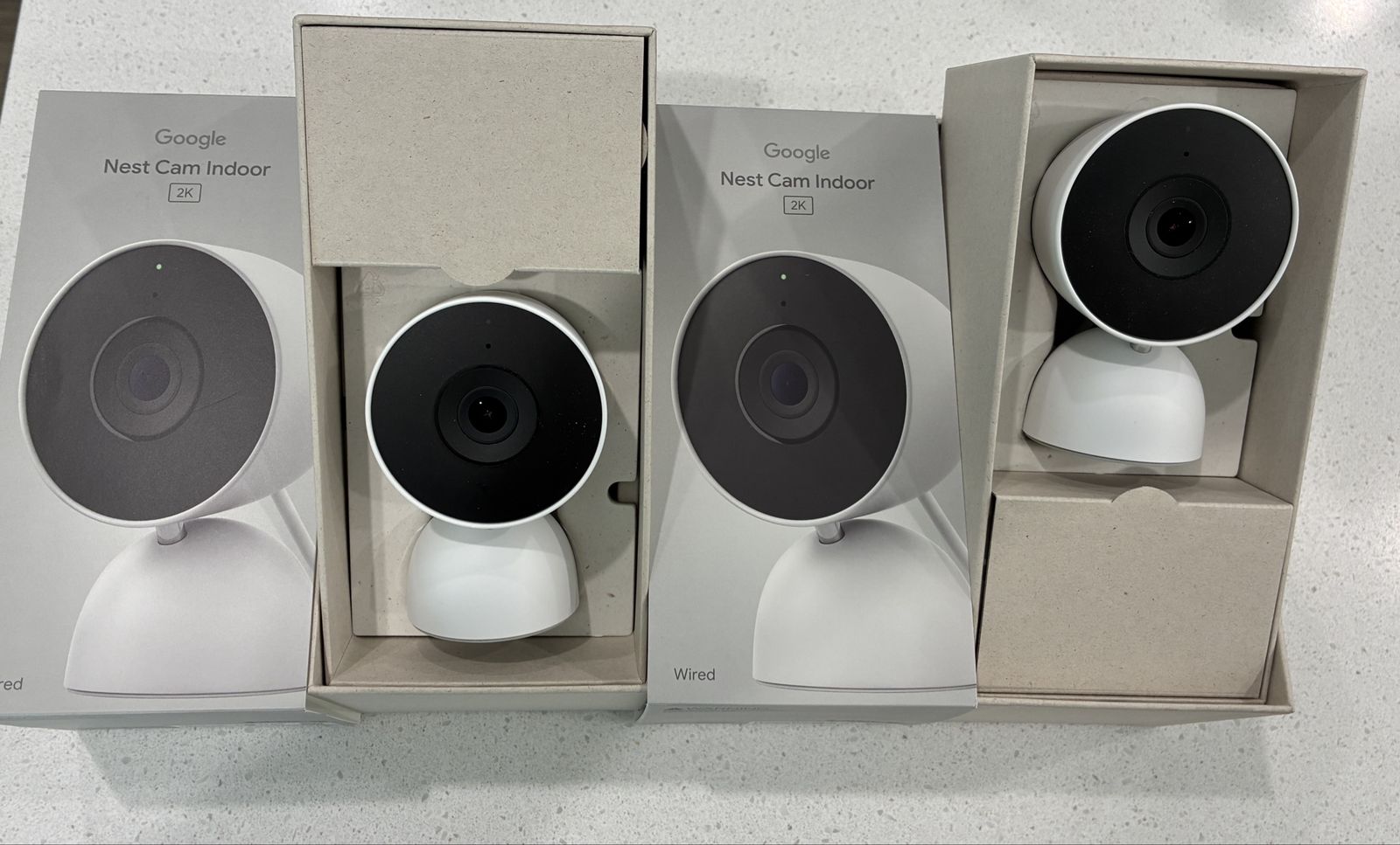 Google Nest Cam Indoor, 2ea. (wired, 3rd generation)