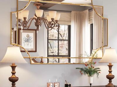 Kelly Miller 32x48 Large Gold Mirror