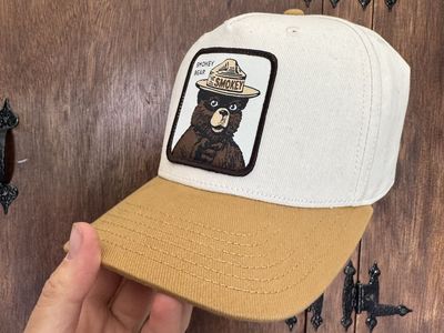 Smokey The Bear Patch Snapback Adjustable Hat By M