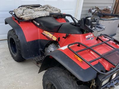 2001 Arctic Cat 400 with winch and plow