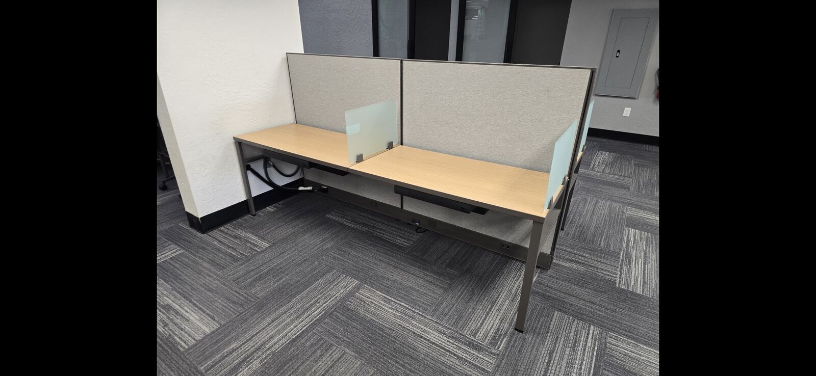 Lightly used cubicles benching workstations task chairs conference tables