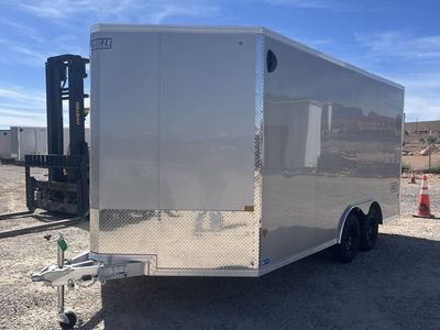 8.5x16 Alcom Aluminum EZ Hauler XLT Auto Trailer - 7'0" Interior - 7K GVWR - Dovetail