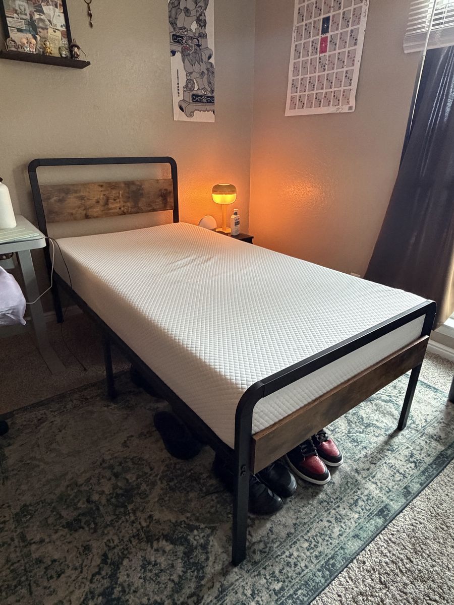 Twin Mattress and Bed Frame