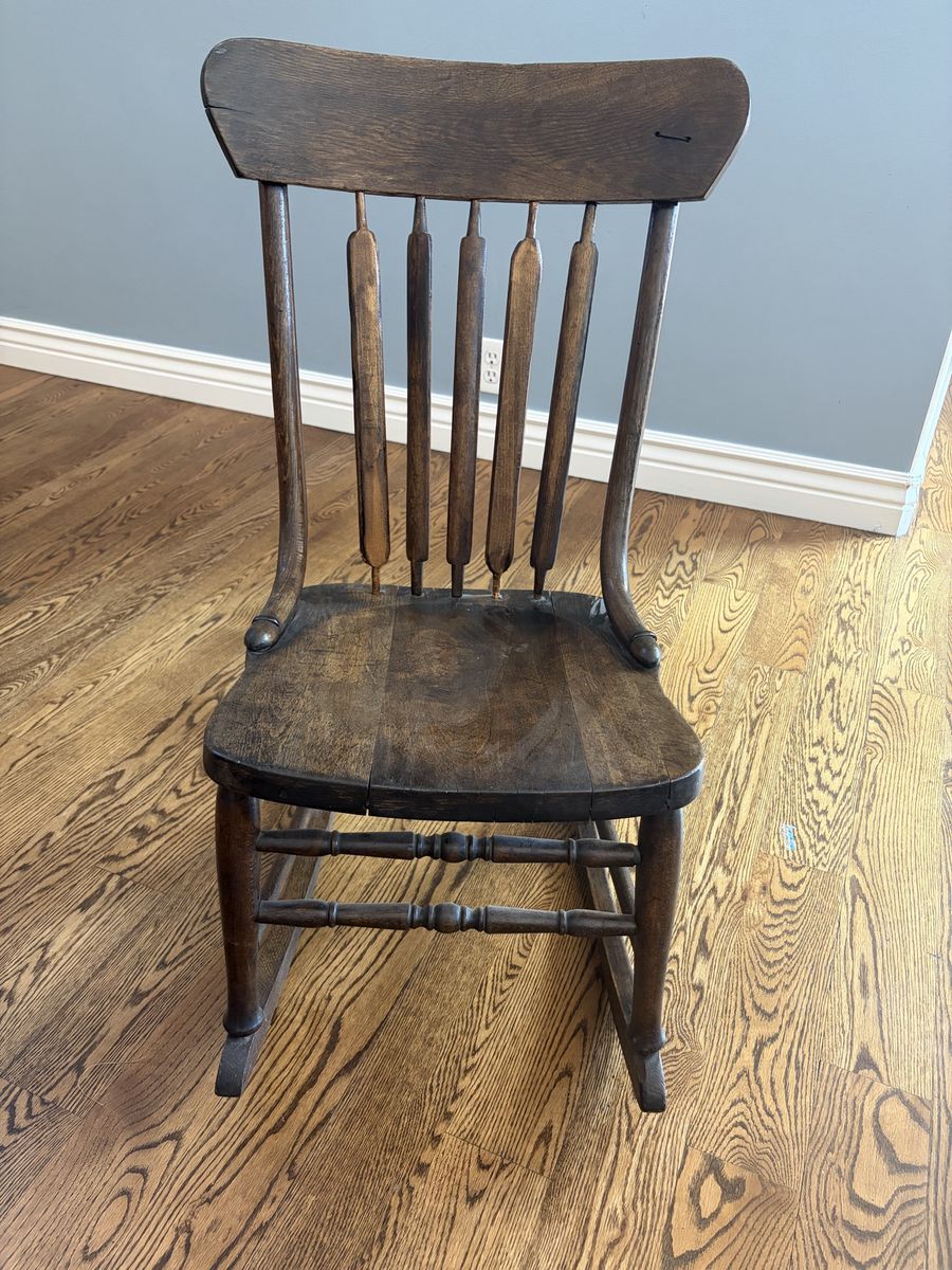 Antique Solid Wood Child’s Rocking Chair – $150 OBO