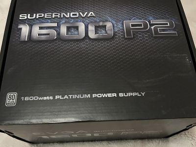 EVGA SuperNOVA 1600 P2 — 1600W 80+ Platinum PSU (fully modular)