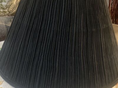 Large Black Pleated Lamp Shade