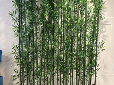 New Artificial Faux Bamboo Privacy Screen, Indoor Outdoor