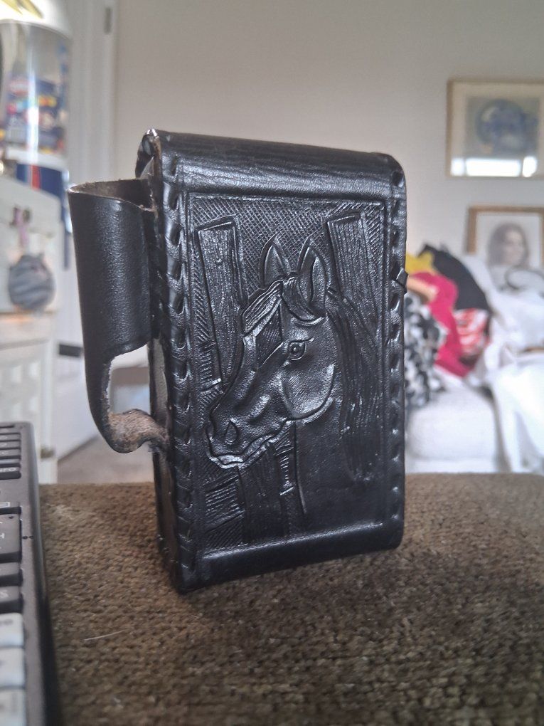 Cigarette case hand Tooled