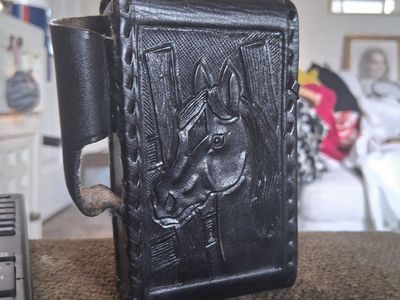 Cigarette case hand Tooled