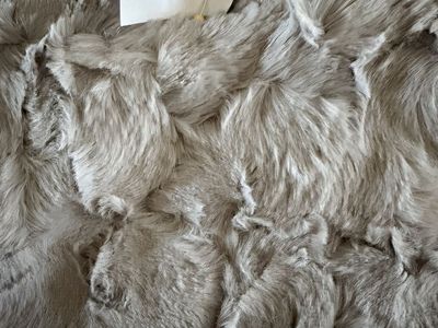 Gray Faux Fur Fabric 36" x WOF