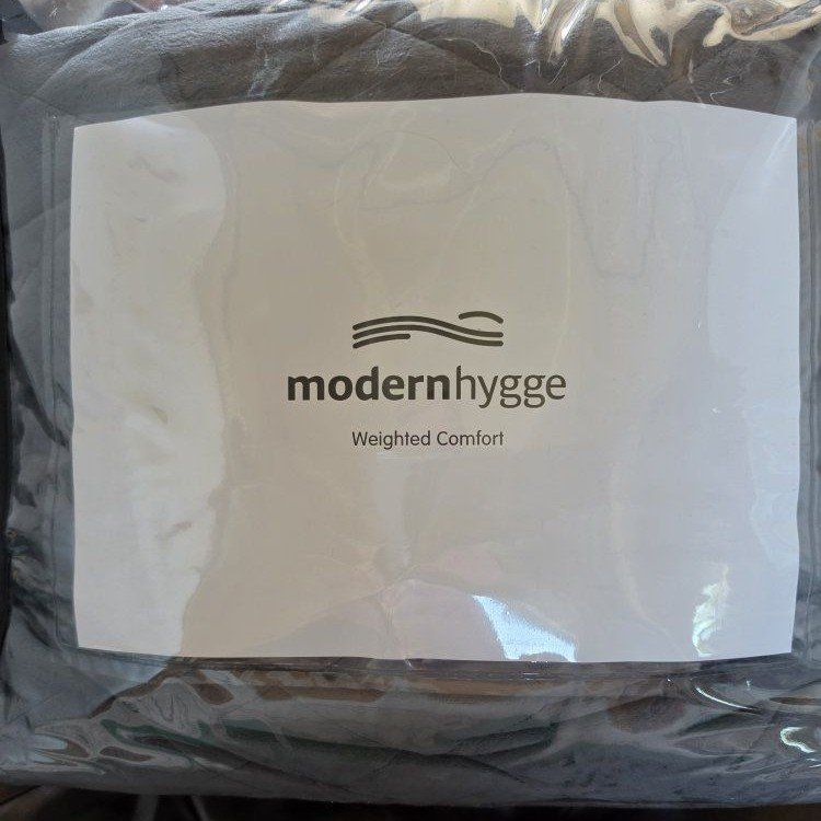 Modern Hygge Weighted Comfort Blanket - Gray Queen size
