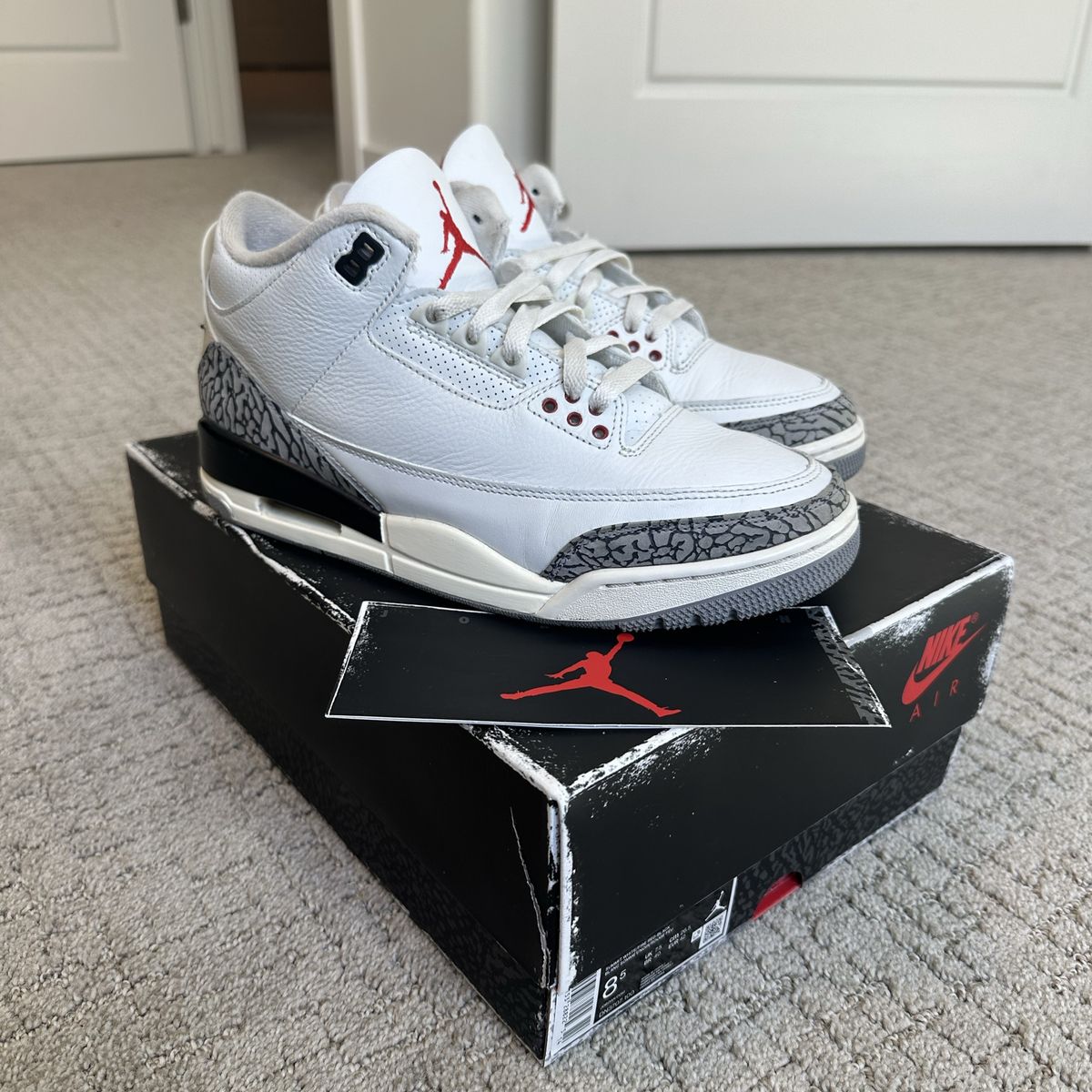 Jordan 3 White Cement Reimagined Size 8.5