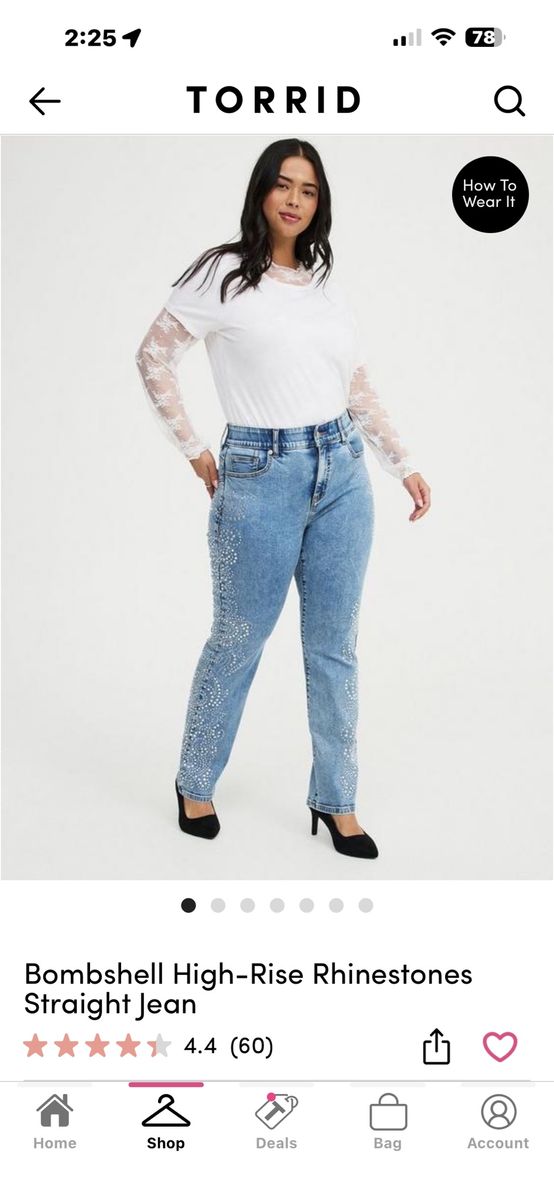 Brand new Torrid Bedazzled Jeans 22R