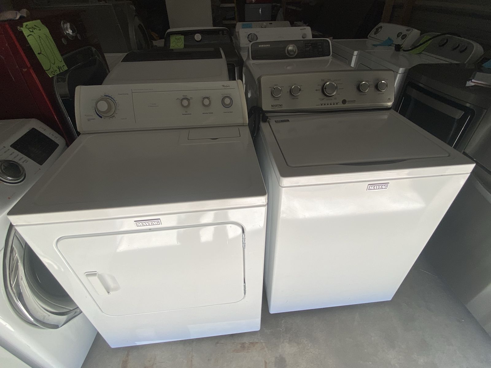 Maytag washer and whirlpool 3 prong electric dryer