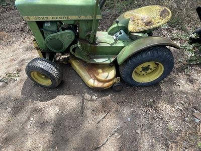 1966 John Deere round fender garden tractor mower