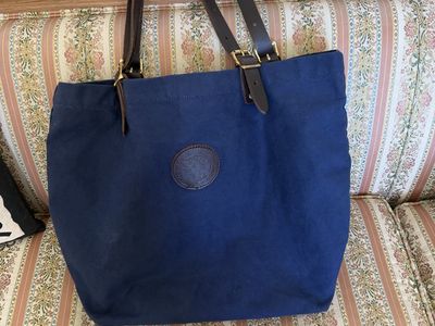Navy Blue VTG Duluth Market Tote