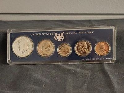 1967 US Coins Special Mint Set Half Dollar, Quarter Dollar, Dime, Nickel, Cent