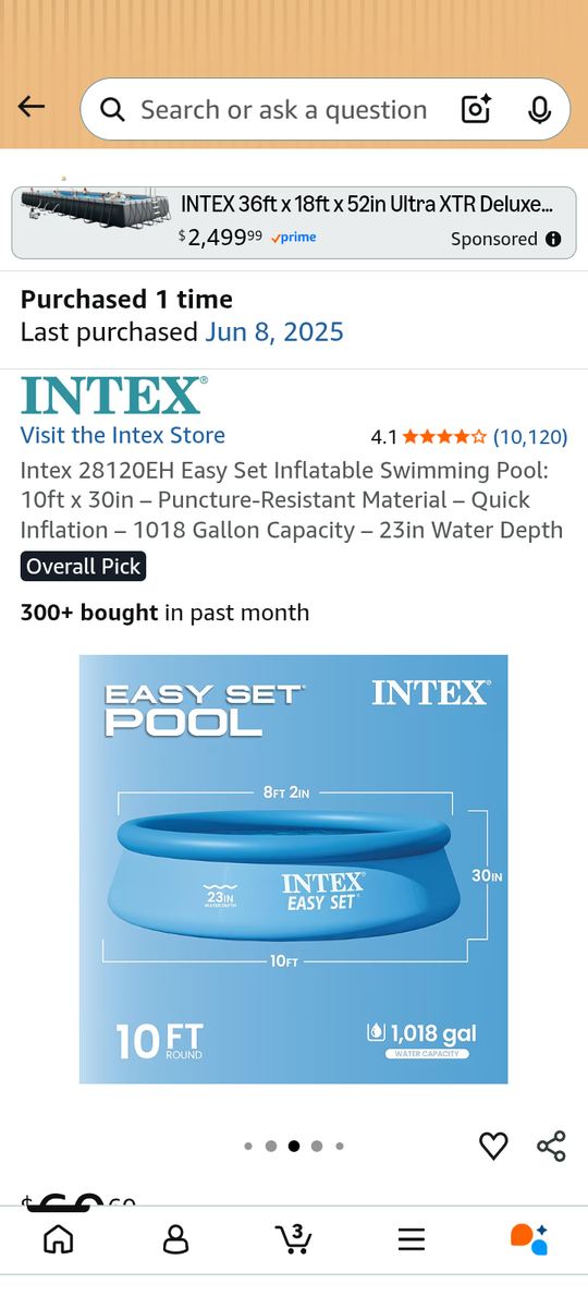 Intex easy set