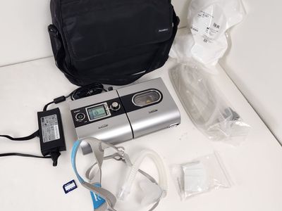 CLEAN ResMed AutoSet CPAP Machine & Case with NEW Tube, Mask, Filters COMPLETE