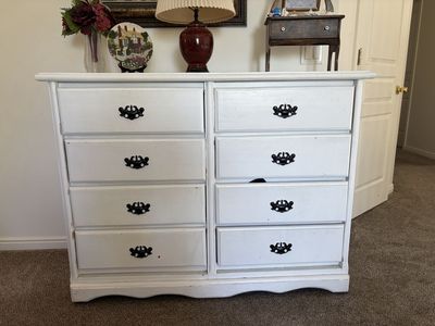 Large white wooden dresser