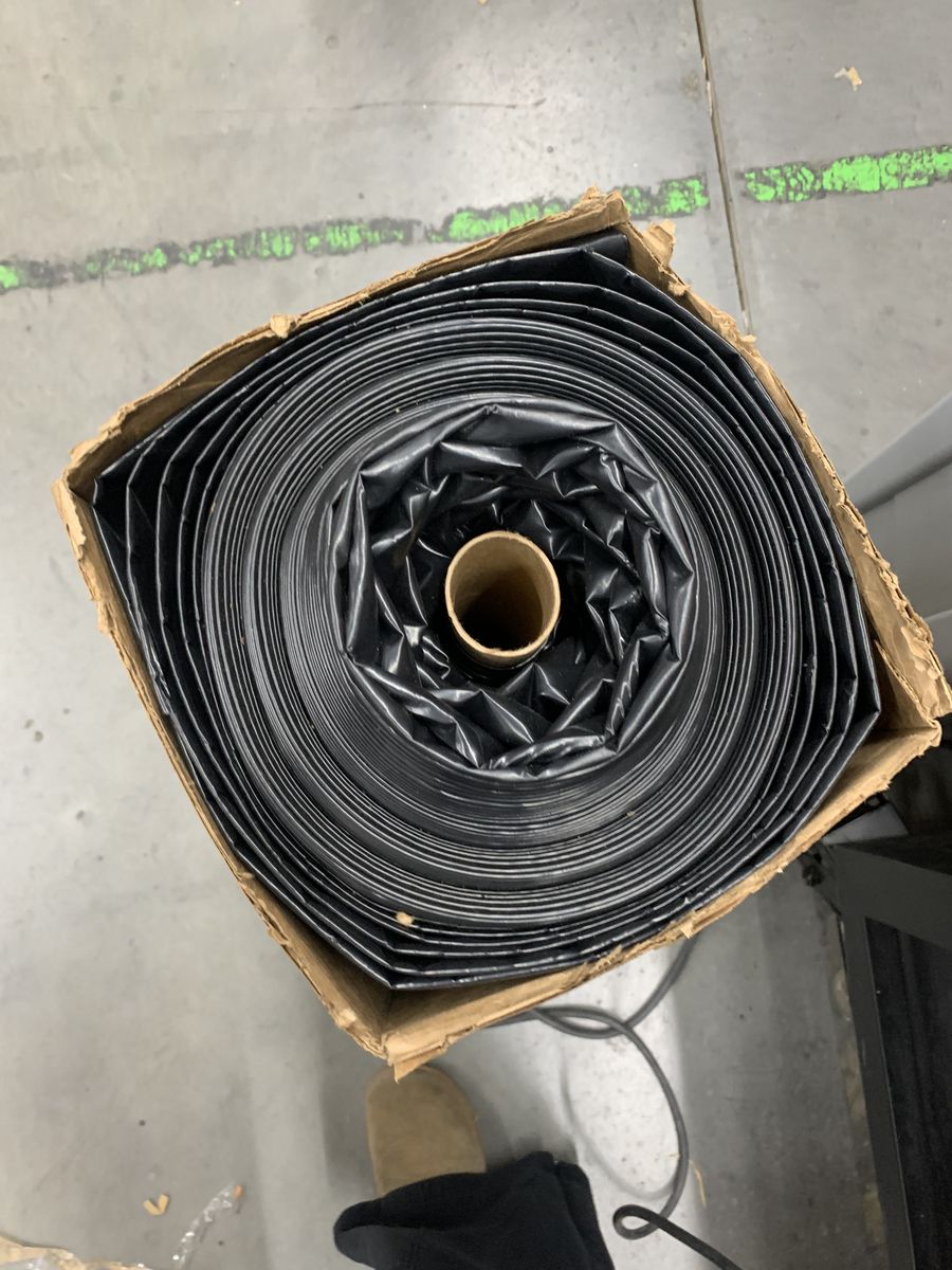 Husky 14 ft. x 100 ft. Black 6 mil Plastic Sheeting