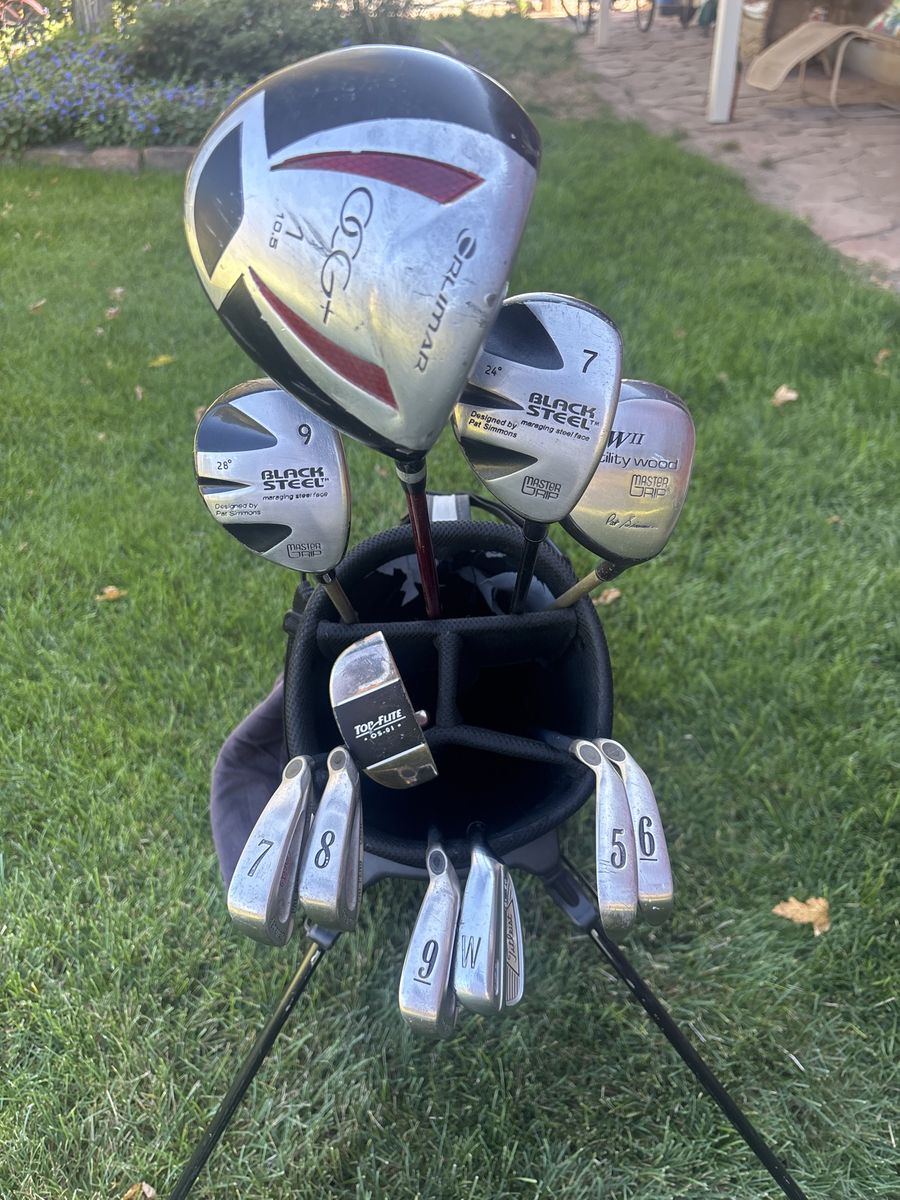 Full Set Golf Clubs Callaway Irons Master Gripwood