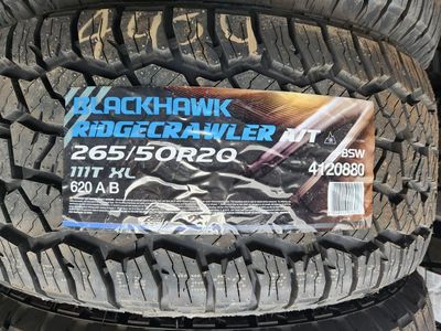 265/50r20 blackhawk ridgecrawler at