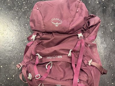 Osprey Renn 65 Backpack - Women's Hiking/Backpacking Pack, Maroon