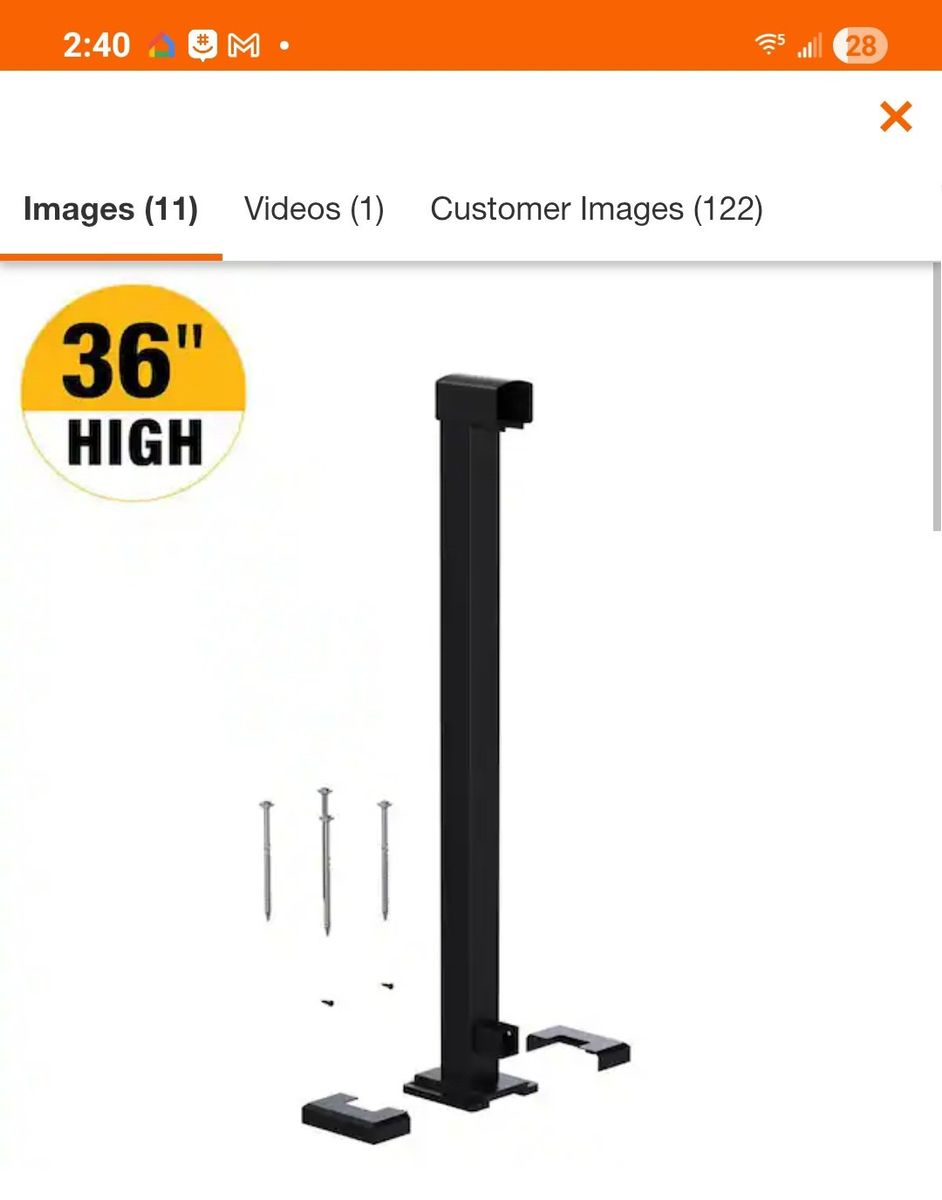 Peak Aluminum end posts x 2