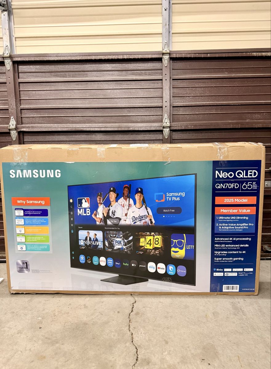 Samsung QN70FD 65" Neo QLED 4K UHD Smart TV - 2025 Model (New, Unopened)