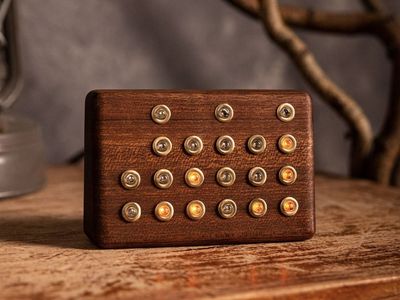 Handmade Mahogany Binary Clock