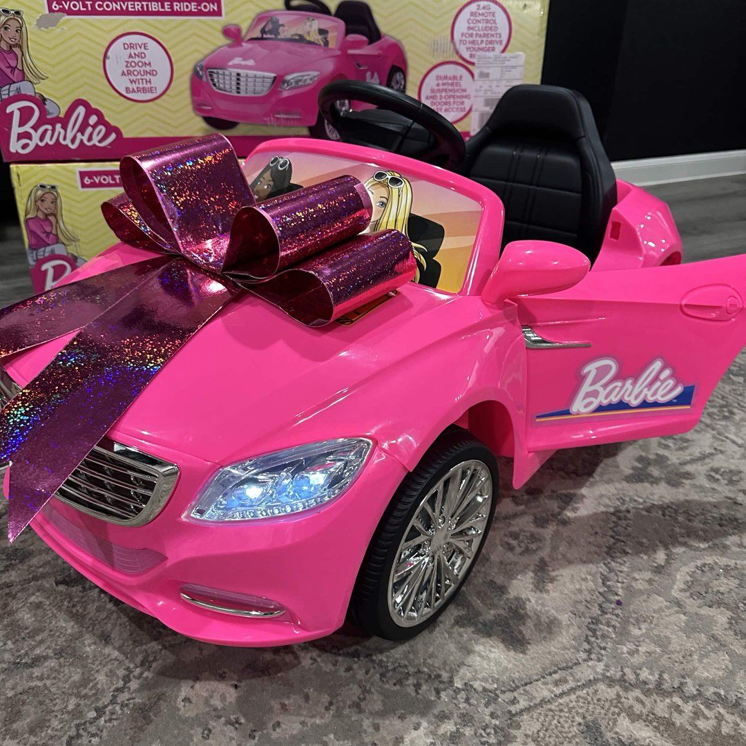 6V Barbie Convertible Ride on Car, Battery Powered