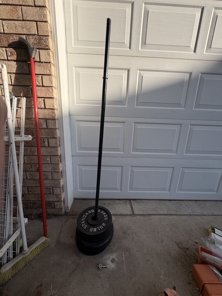 Everlast Heavy Bag Stand with Punching Bag and Standard Weight Plates