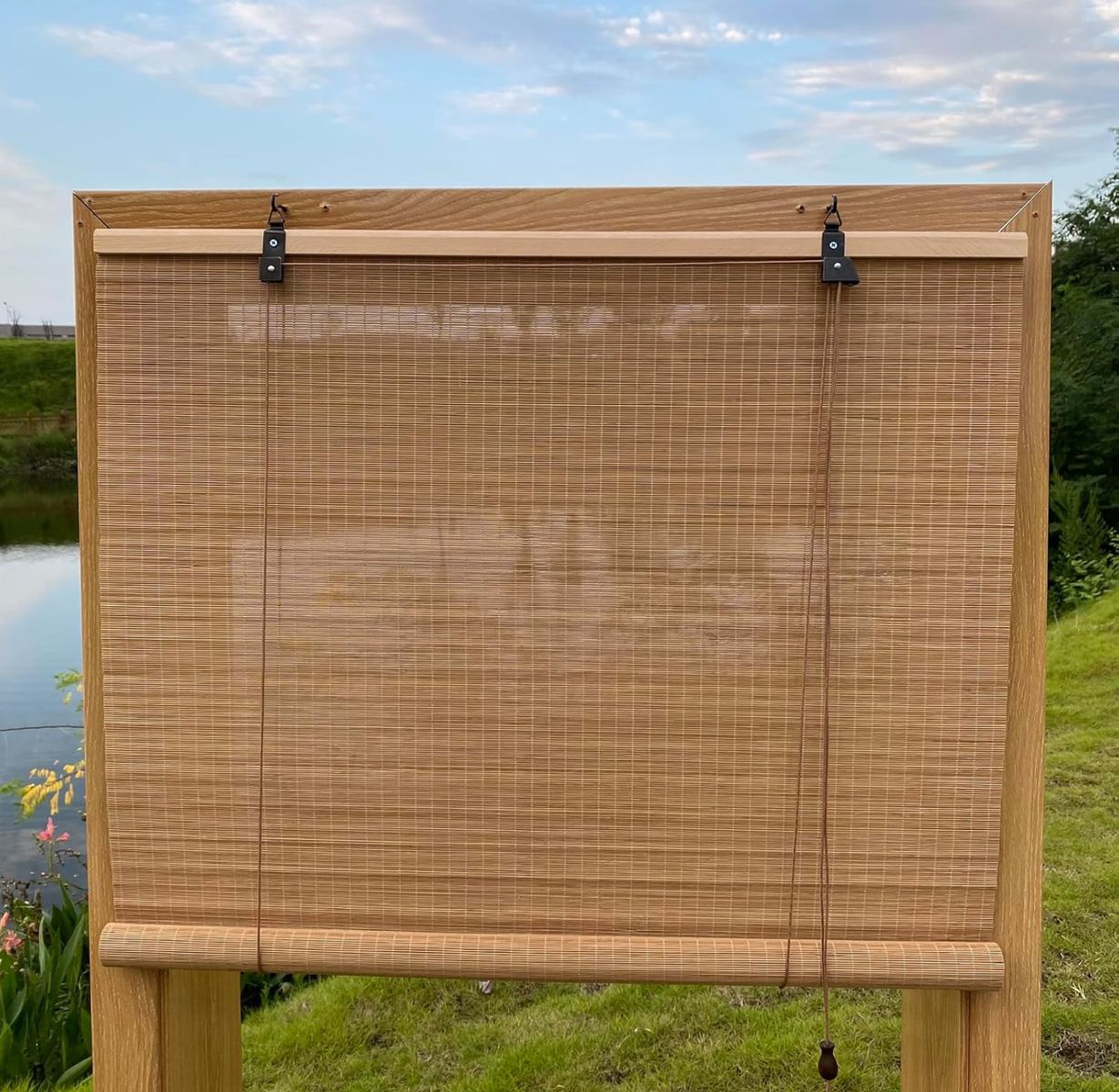 Bamboo Roller Shades Roman Shades 71" X 68"