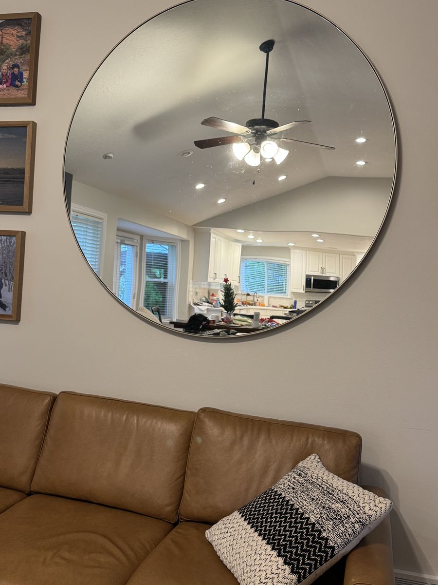Xl round mirror