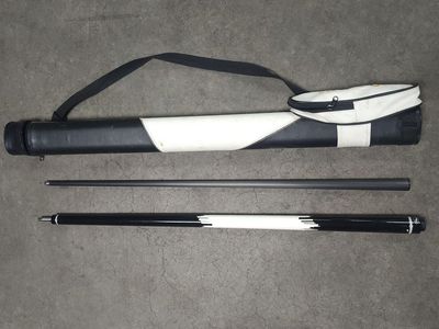 CUEDESG Low-Deflection Carbon Fiber Pool Cue Stick 19oz Set with Carrying Case