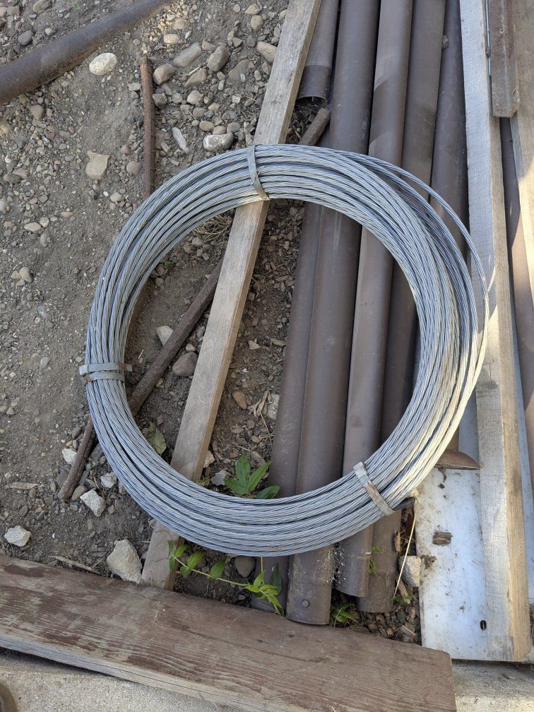 Coiled Metal Cable about 3/8 - Unspecified Gauge/Length