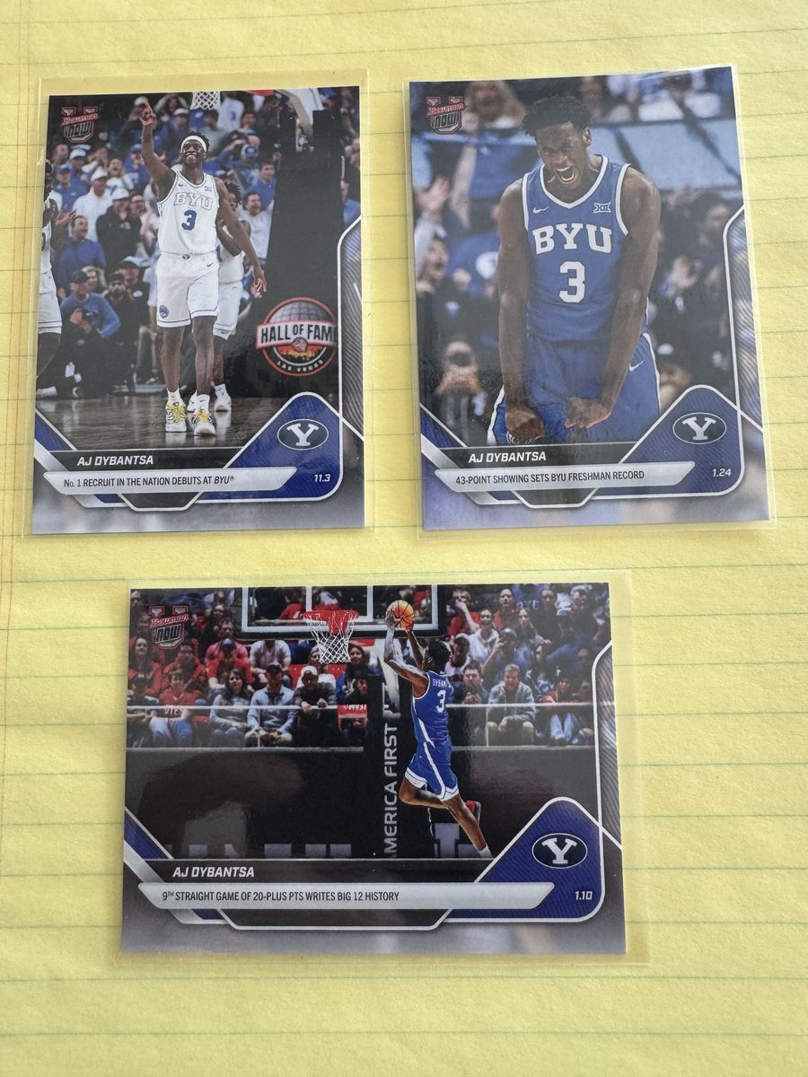AJ Dybantsa BYU "History Maker" Card Lot (3 Cards)
