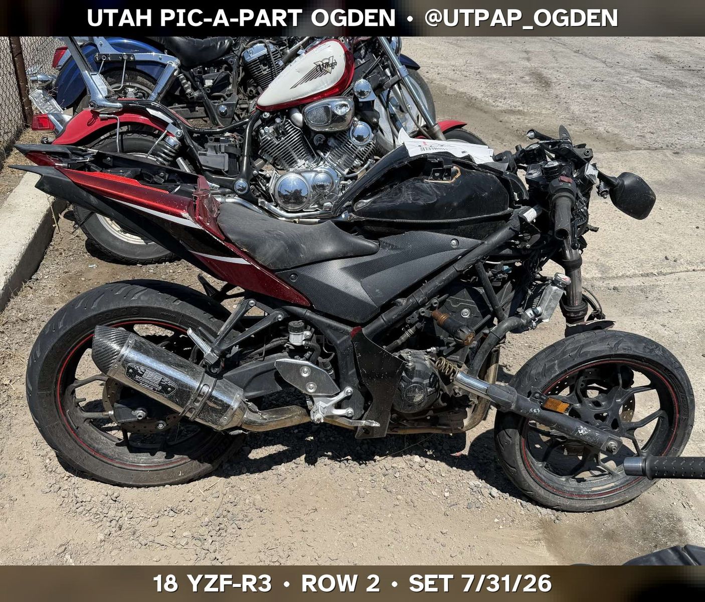 Just In! 2018 Yamaha YZF-R3 Parts - UTPAP Ogden
