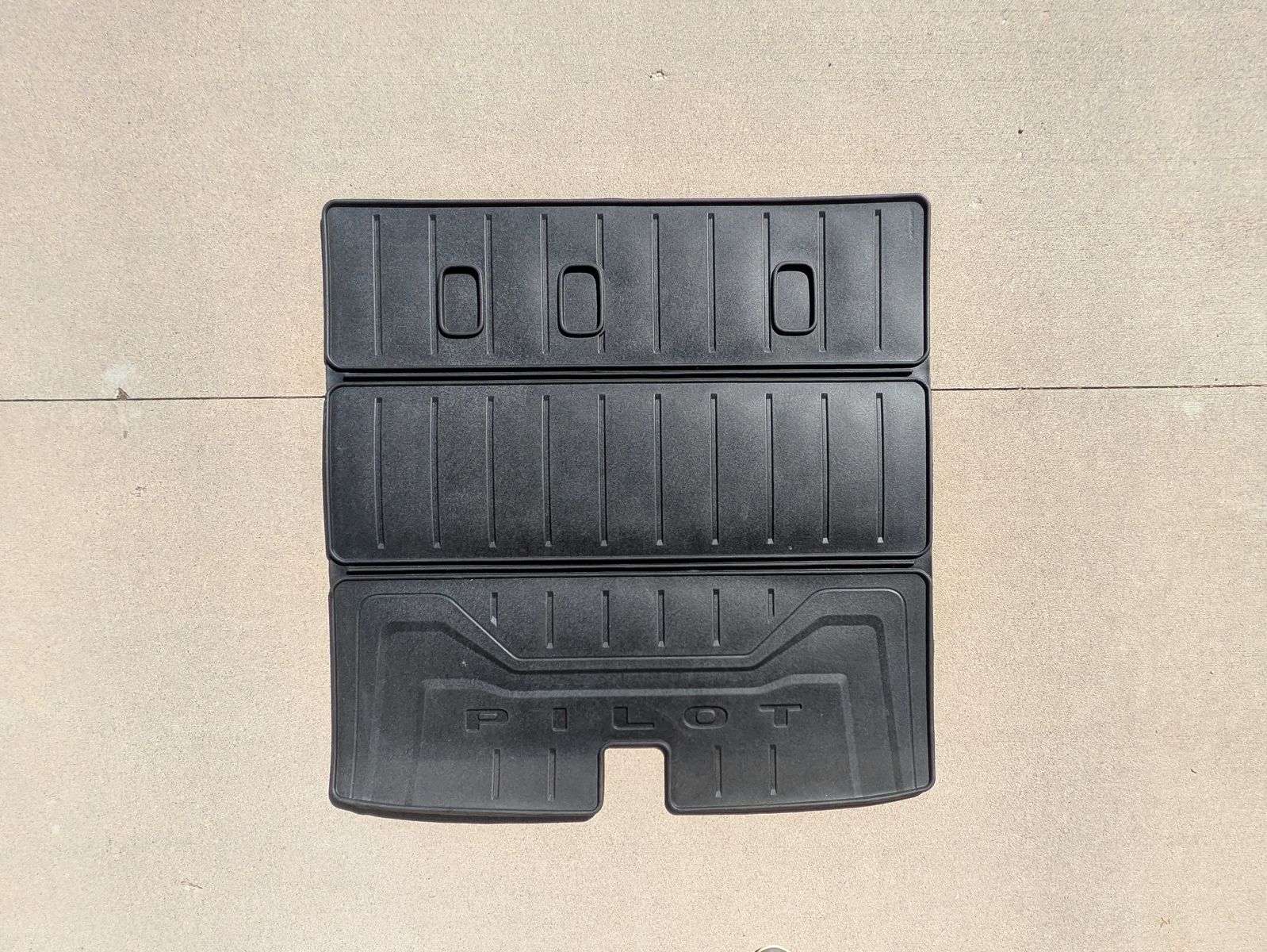 Honda PILOT 2023-2026 OEM rear cargo / seat back all-weather floor mat