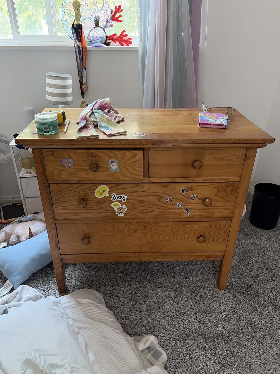 Solid Wood 4-Drawer Dresser - Well-Loved