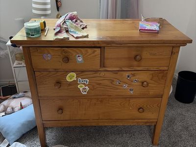 Solid Wood 4-Drawer Dresser - Well-Loved