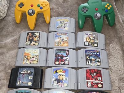 n64 games and controllers ( prices in description)