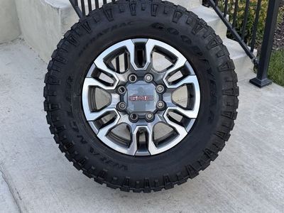 GMC Sierra 3500 Rims and Tires 275/70R18 Goodyear Wrangler Duratrac