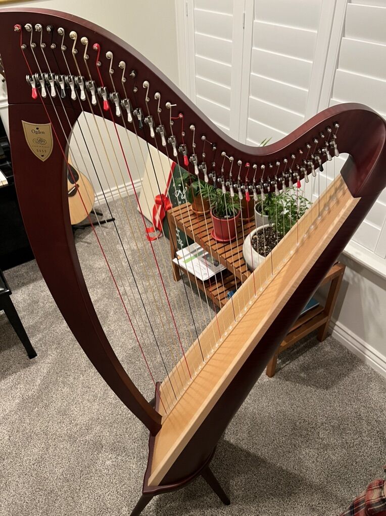 Lyon Healy Ogden Lever Harp