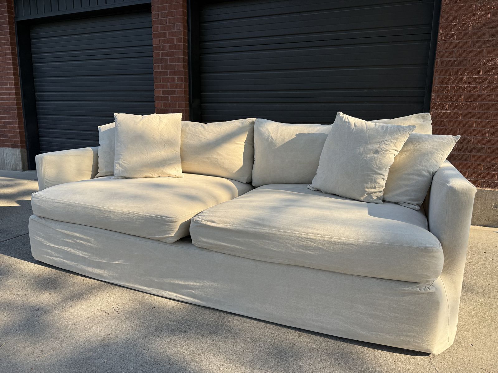 Couch - Crate & Barrel w/washable slip cover