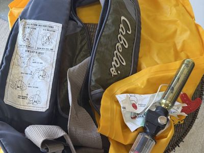 Cabela's Inflatable Life Vest - Type V/II PFD with Manual Inflation, One Size Fits Most