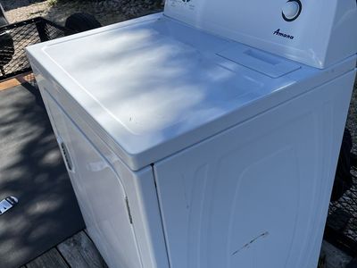 Amana White Electric Dryer - Used, Good Condition