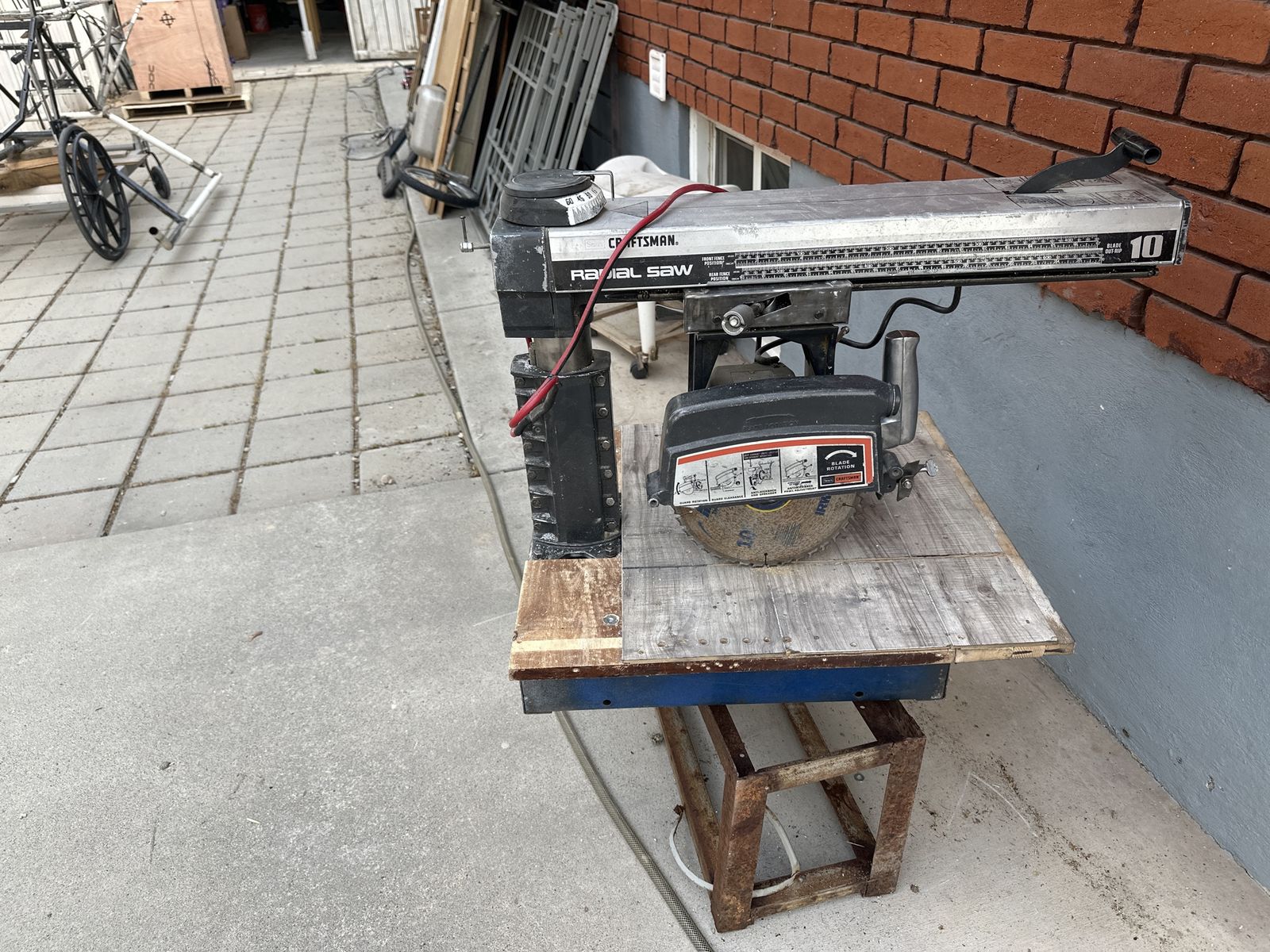 Craftsman 10" Radial Arm Saw - Vintage Woodworking Tool