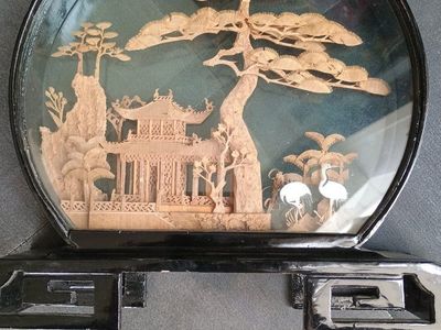 Chinese Cork Art Diorama